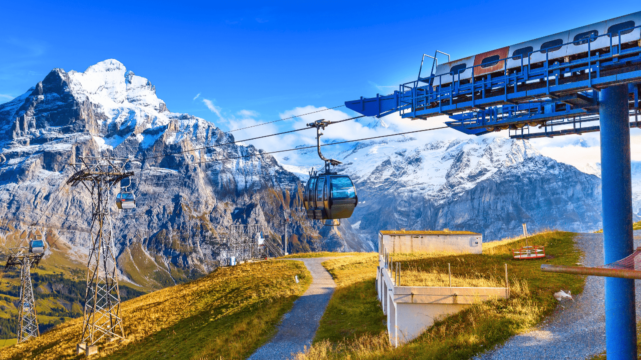 Soaring over Switzerland